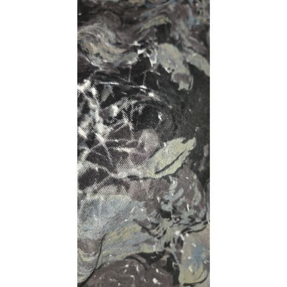 Plume and Thread Crushed Velvet Dress Mini Floral Mock Neck Size 4 - Picture 5 of 7